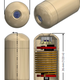 The size of the gas-detecting capsule.